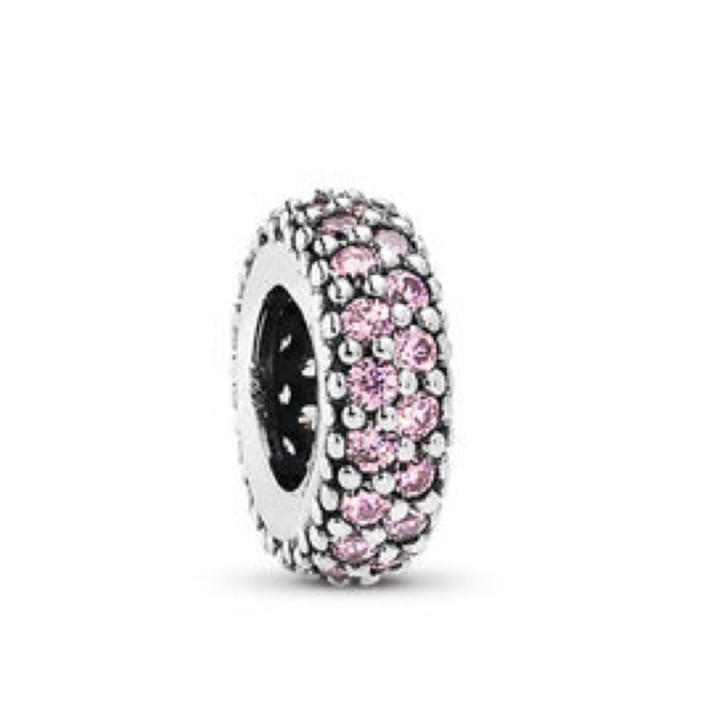 Pink Studded Pandora Charm 💖